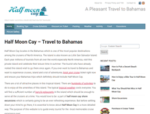 Tablet Screenshot of halfmooncayvacation.com